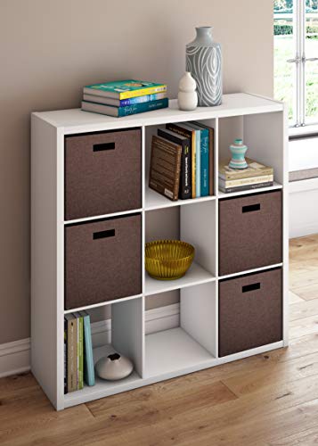 ClosetMaid 6 Cube Storage Shelf Organizer, Black Finish H413092