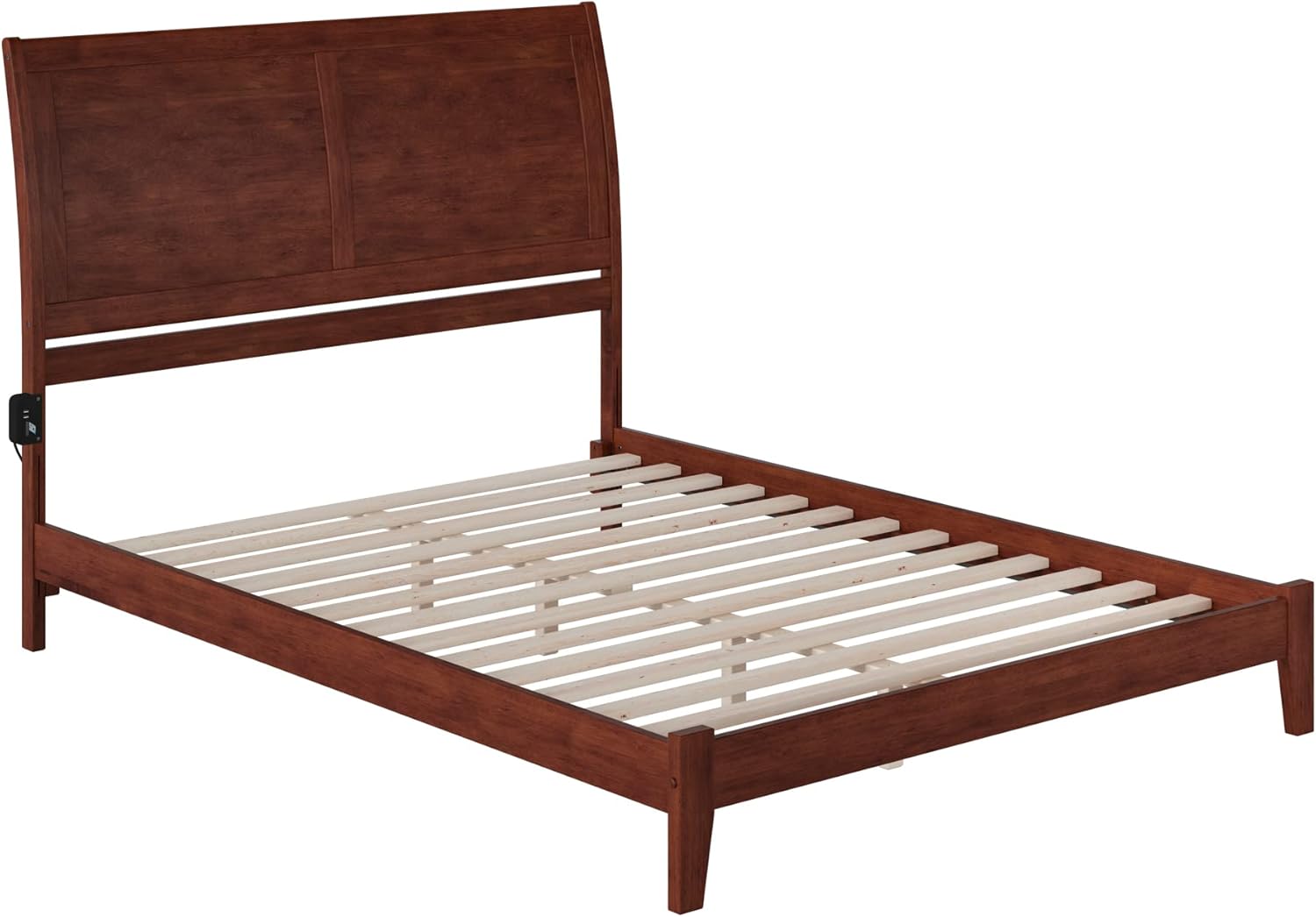 AFI Portland Low Profile Wood Platform Bed King Walnut G882