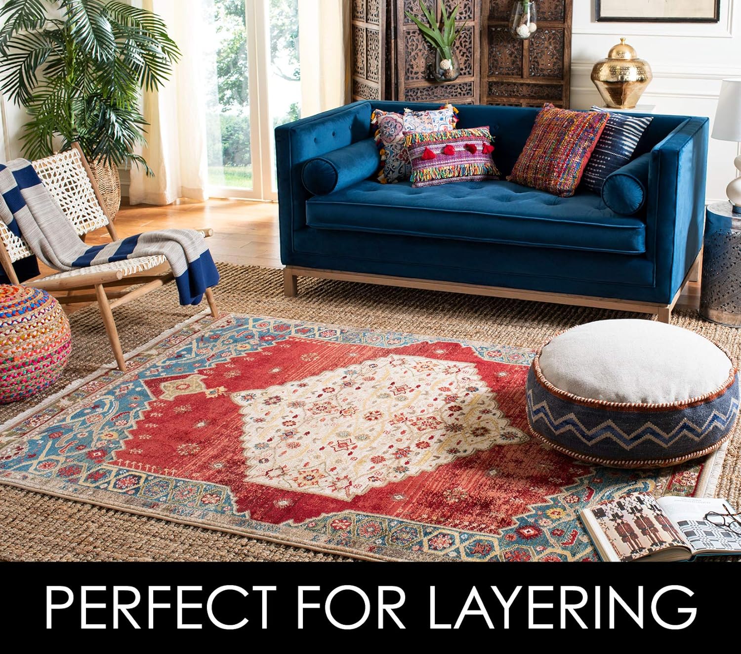 SAFAVIEH Natural Fiber Collection X-Large Area Rug - 11' x 15', Natural, Handmade Jute O578