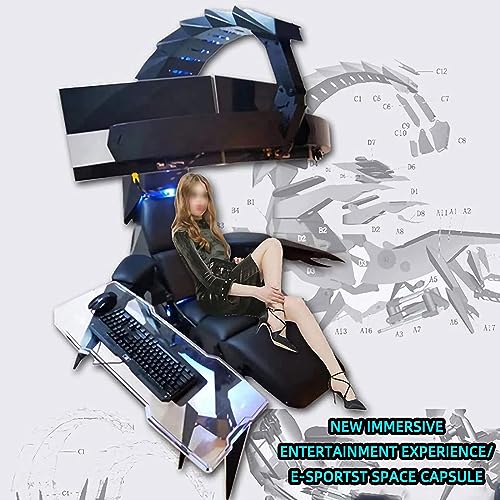 Ergonomic Gaming Chair with 16-Color RGB Light, PU Leather, Purple Z3894