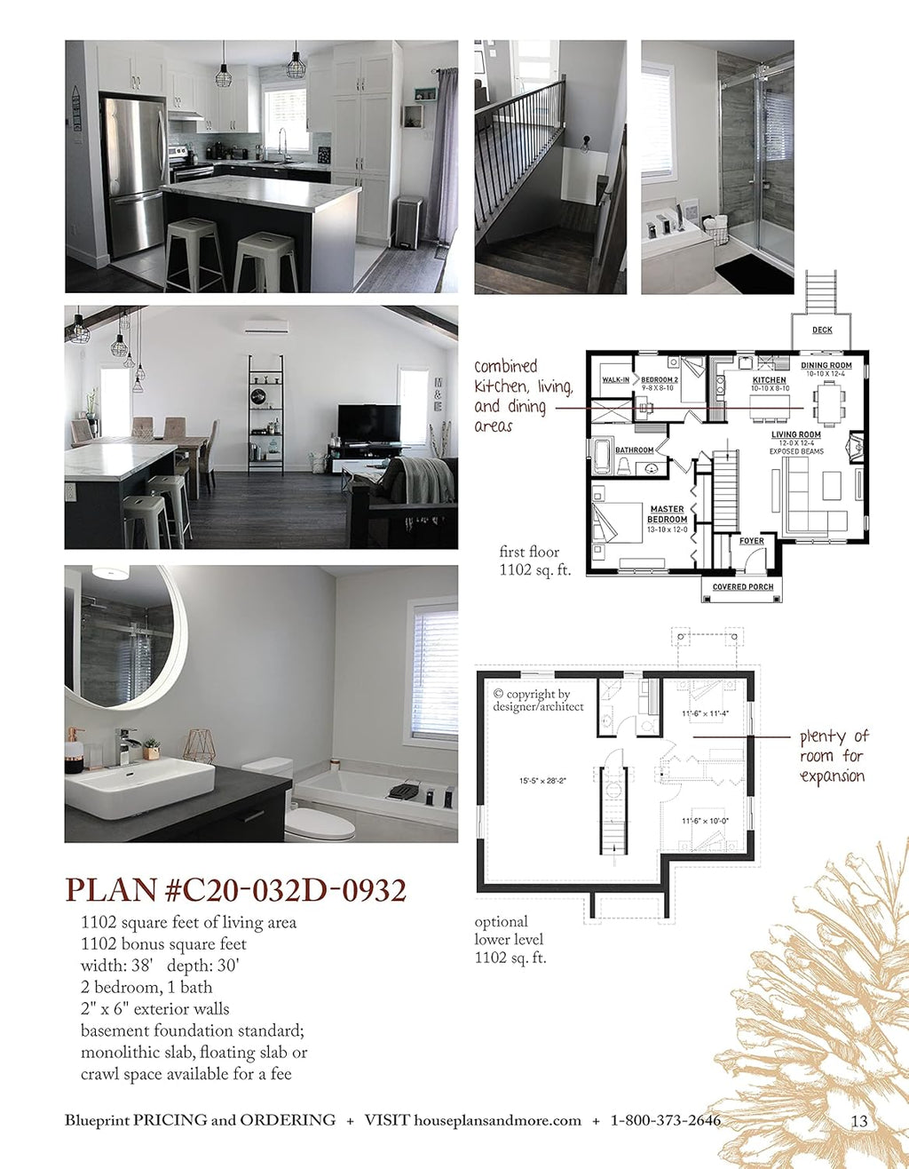 Cozy Cottage & Cabin Designs, Updated 2nd Edition: 200+ Plans for Small Homes O537