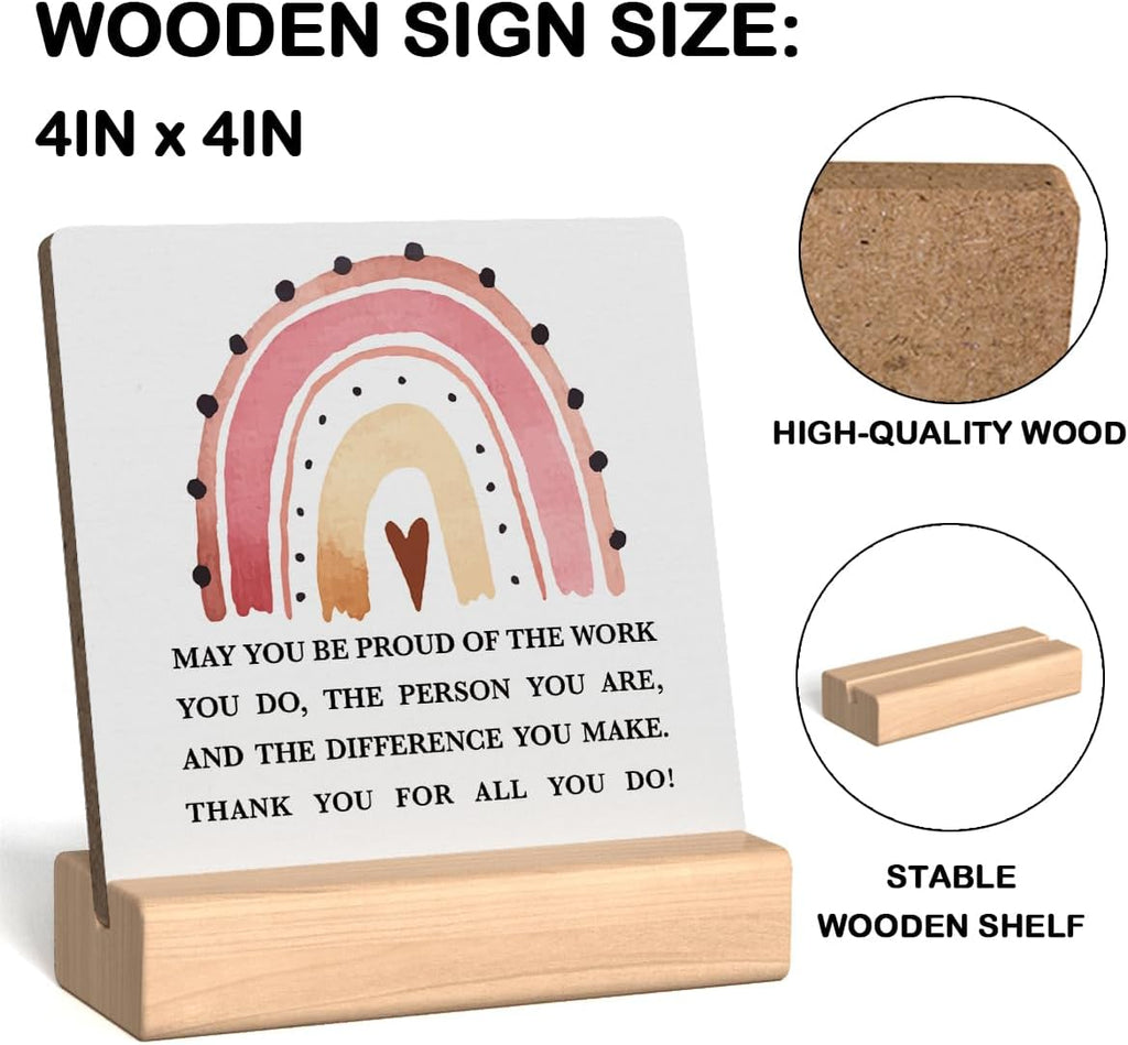 Motivational Desk Decor for Women Office Cubicle 4x4 Inches V537412