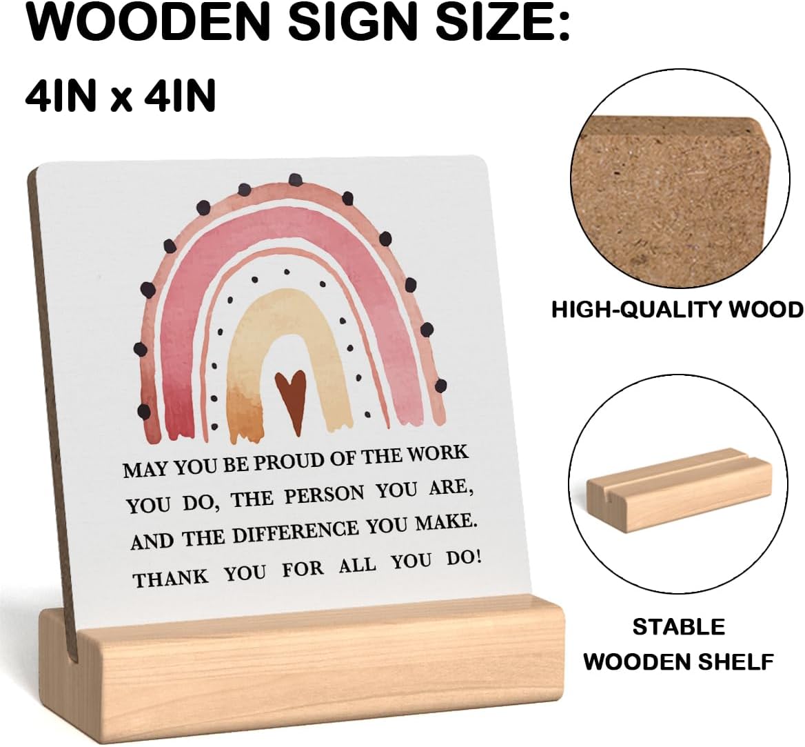 Motivational Desk Decor for Women Office Cubicle 4x4 Inches V537412
