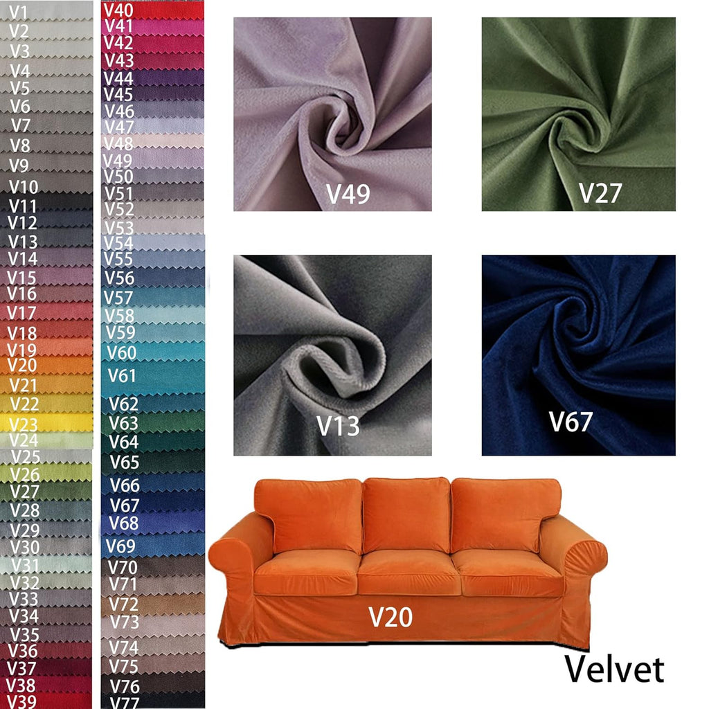 Custom Made Replacement Ektorp 3 Seat Sectional Sofa Cover Slipcover I998