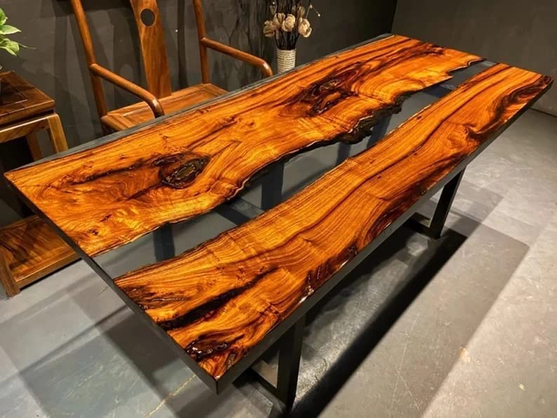 Personalized Large Epoxy Table, Resin Dining Table Top, 48 x 24 inches Y38597