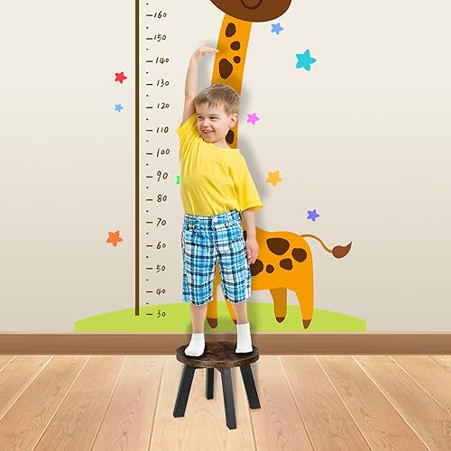 Round Stepping Stool for Adults and Kids with Non-Slip Mats Y948