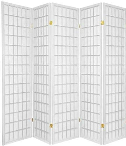 Legacy Decor 6 Panels Room Divider Privacy Screen Shoji Style 71" Tall Cherry Finish Q614