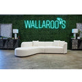 Boucle Sectional, Double Chase Oversized Curved Couch, Right Facing