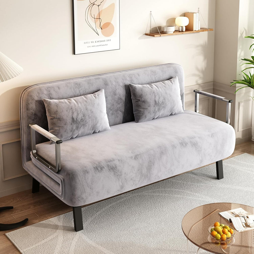 Folding Chair Bed Convertible Sleeper Sofa with Adjustable Backrest Z330037