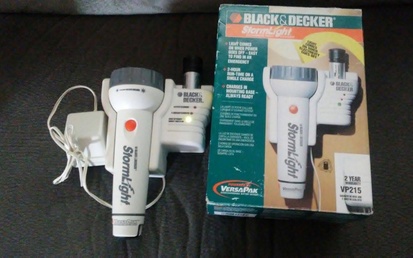 Black & Decker Stormlight Versapak VP215 3.6V Emergency Flashlight T293