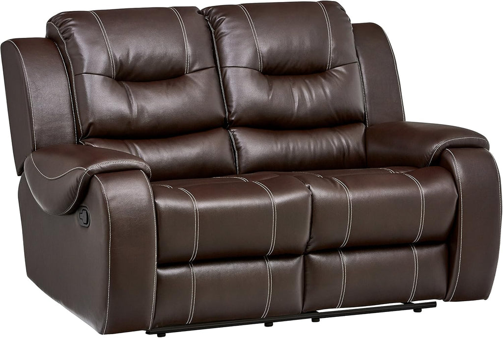 Cambridge Clark Two Piece Sofa and Loveseat Set, Brown R558