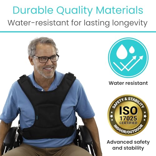 Vive Wheelchair Harness for Adults - Seat Belt with Adjustable Straps J503
