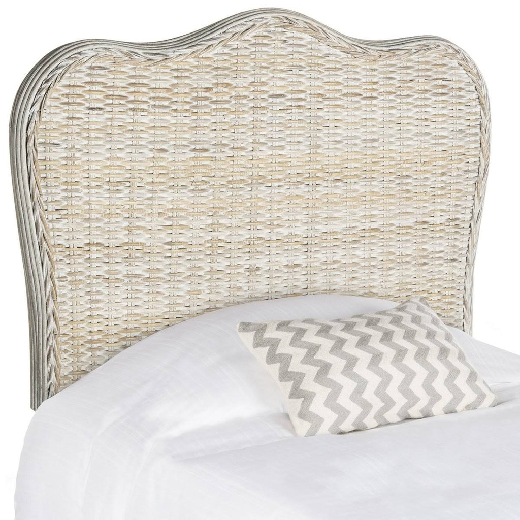 Safavieh Imelda White Washed Headboard Full D4334