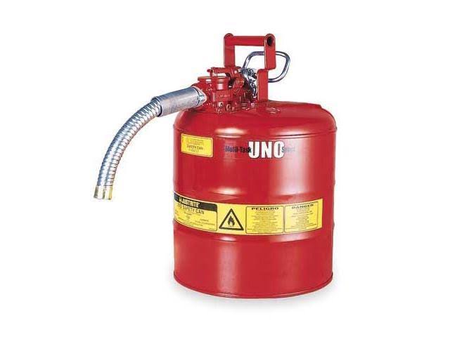 Justrite 5 Gallon Red Safety Can Type II AccuFlow I67357