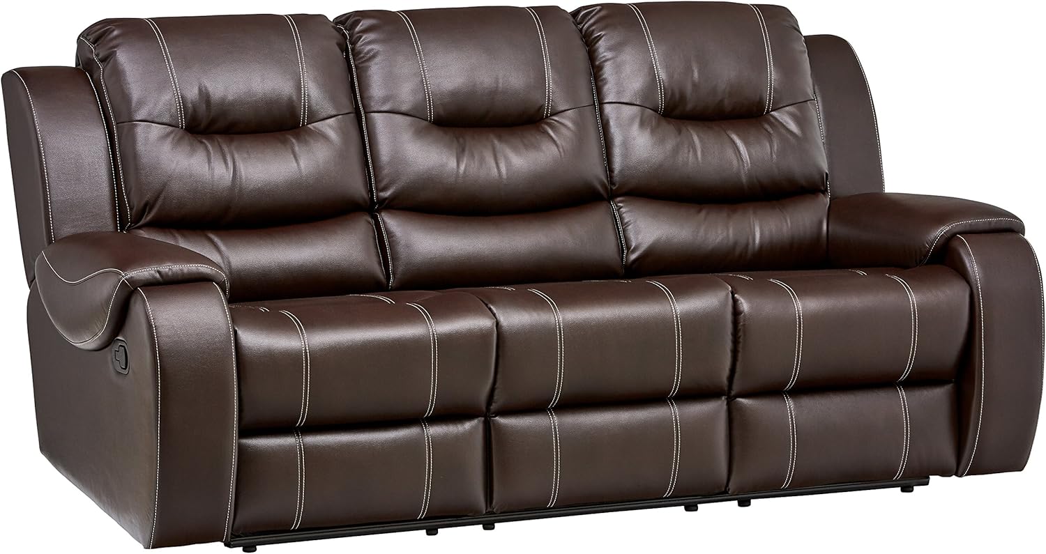 Cambridge Clark Two Piece Sofa and Loveseat Set, Brown R558