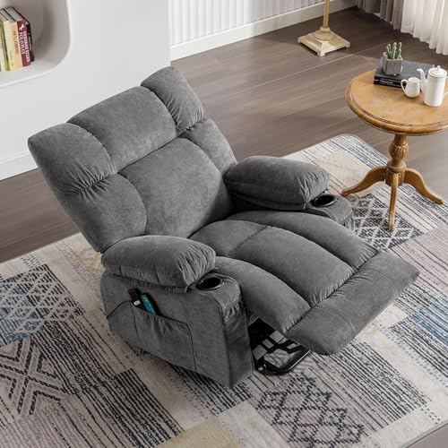 Power Lift Recliner Chair for Elderly with Heat and Massage, Gray E121