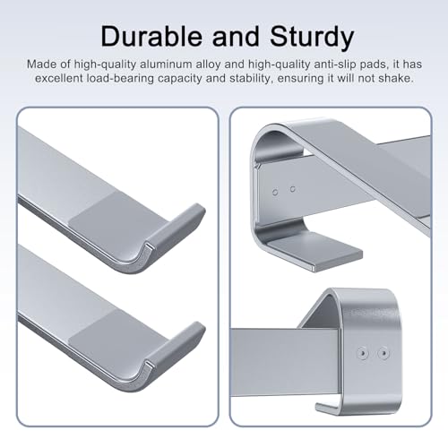 Aluminum Laptop Stand for Desk, Ergonomic Riser, Compatible with MacBook, Dell, HP, Lenovo 10-17.3'' V205