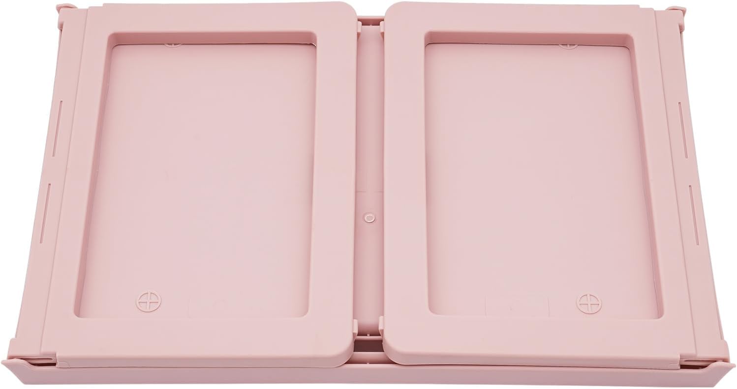 Breakfast in Bed Tray Folding Table Plastic Laptop Desk, Pink O326039