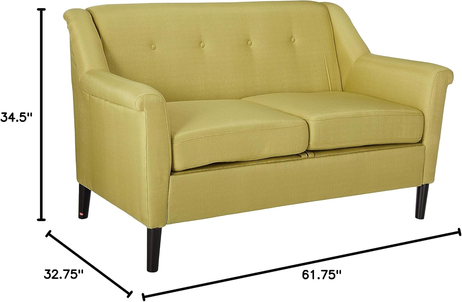 Christopher Knight Home Grace Fabric Sofa, Light Green S962