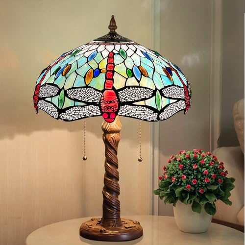 Capulina Tiffany Table Lamp, Mission Hexagon Stained Glass Desk Lamp B75357