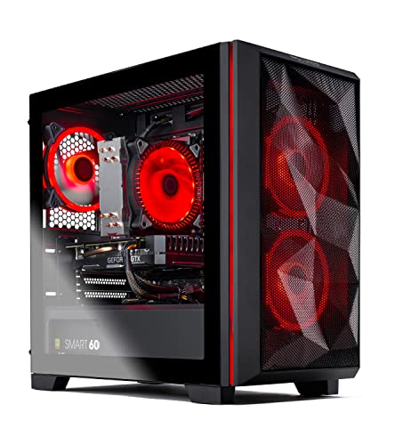 SkyTech Archangel 3.0 Gaming PC Desktop, Ryzen 5 3600, RTX 2060, 500GB SSD, 16GB DDR4, White M276237