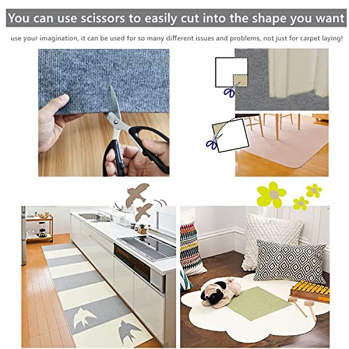 Self Adhesive Carpet Tiles 12" x 12" Non-Slip Peel and Stick, 12 Tiles per Carton Z26063