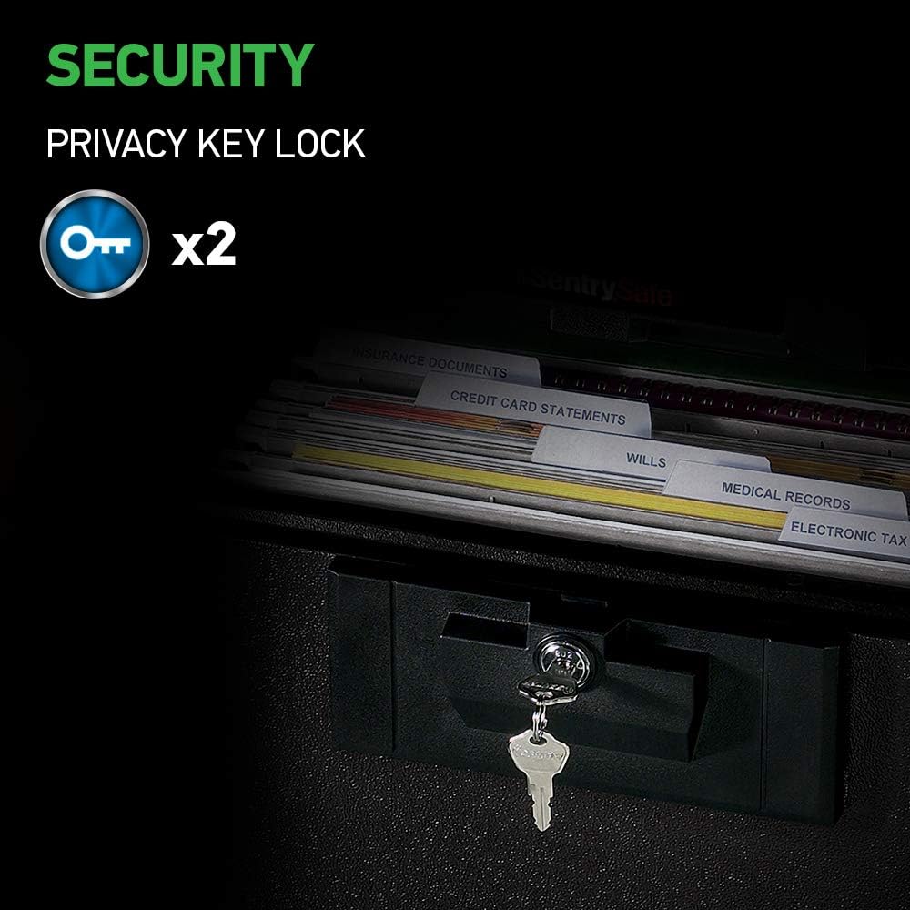 SentrySafe Fireproof Waterproof Document Safe with Key Lock H644741