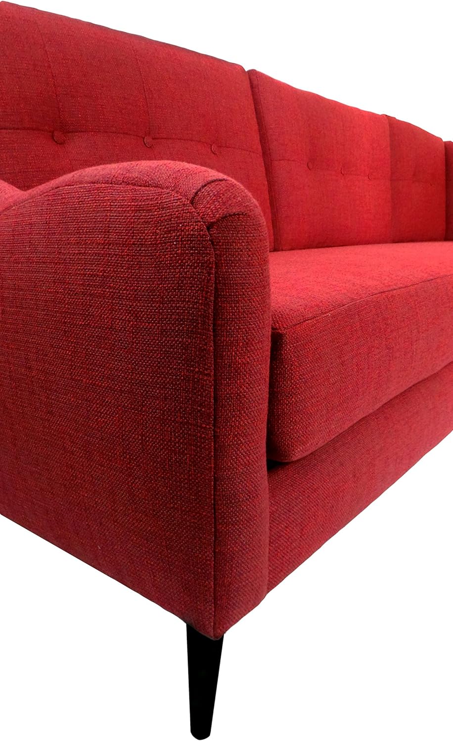 Red Mid-Century Sectional Sofa J841095