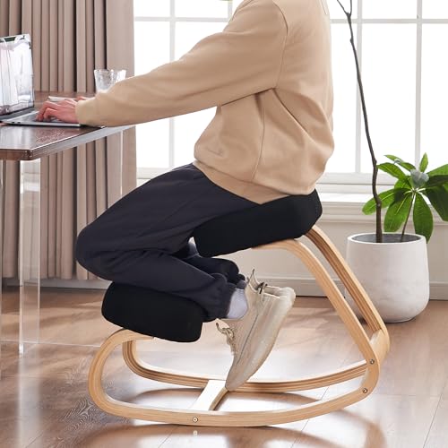 Ergonomic Adjustable Kneeling Chair with Cushion for Office Home A9932