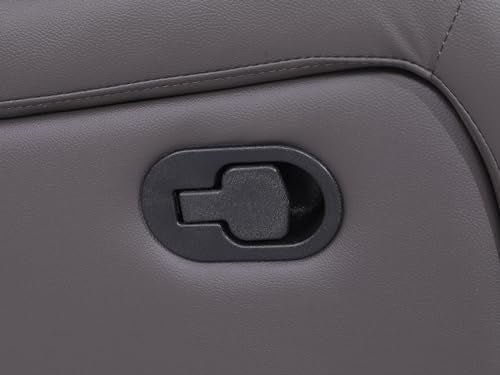 Manual Leather Recliner Loveseat Sofa with Cup Holders for Living Room K4106