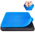 Large Cooling Gel Seat Cushion for Long Sitting(17.8"x17.8") with Non-Slip Cover,(Super Large & Thick),Soft & Breathable,Gel Chair Cushion for Wheelchair,Car,Desk,Home,Hip Pain,Office Chair
