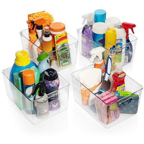 ClearSpace Clear Plastic Storage Bins for Pantry, Cabinet & Kitchen Organizing T25680