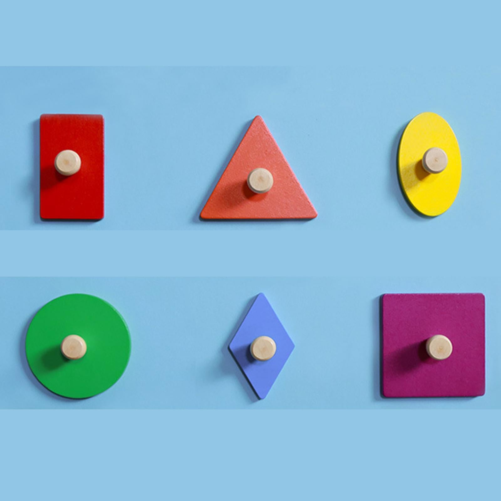 Montessori Wooden Shape Puzzles Educational Toy for Kids 6 Years Old V921027