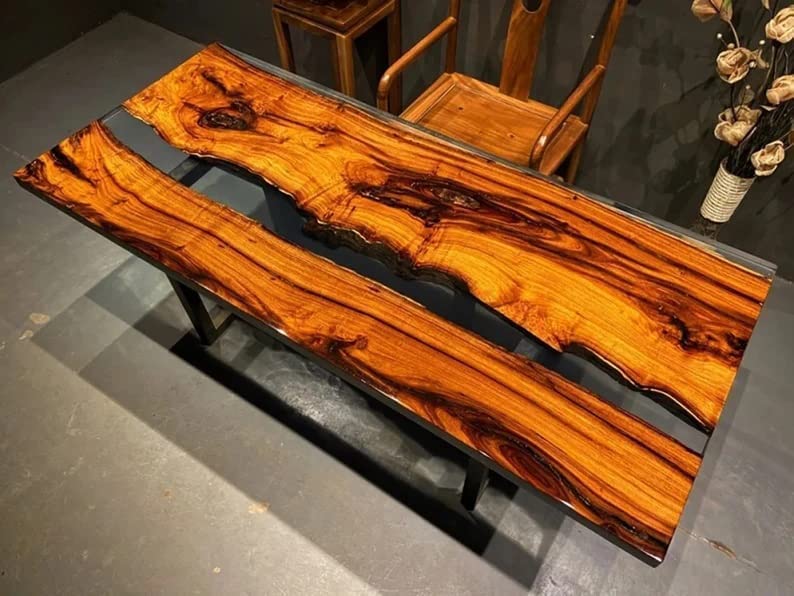 Personalized Large Epoxy Table, Resin Dining Table Top, 48 x 24 inches Y38597