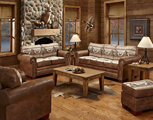 American Furniture Classics Deer Valley Lodge Sofa, Large B9484