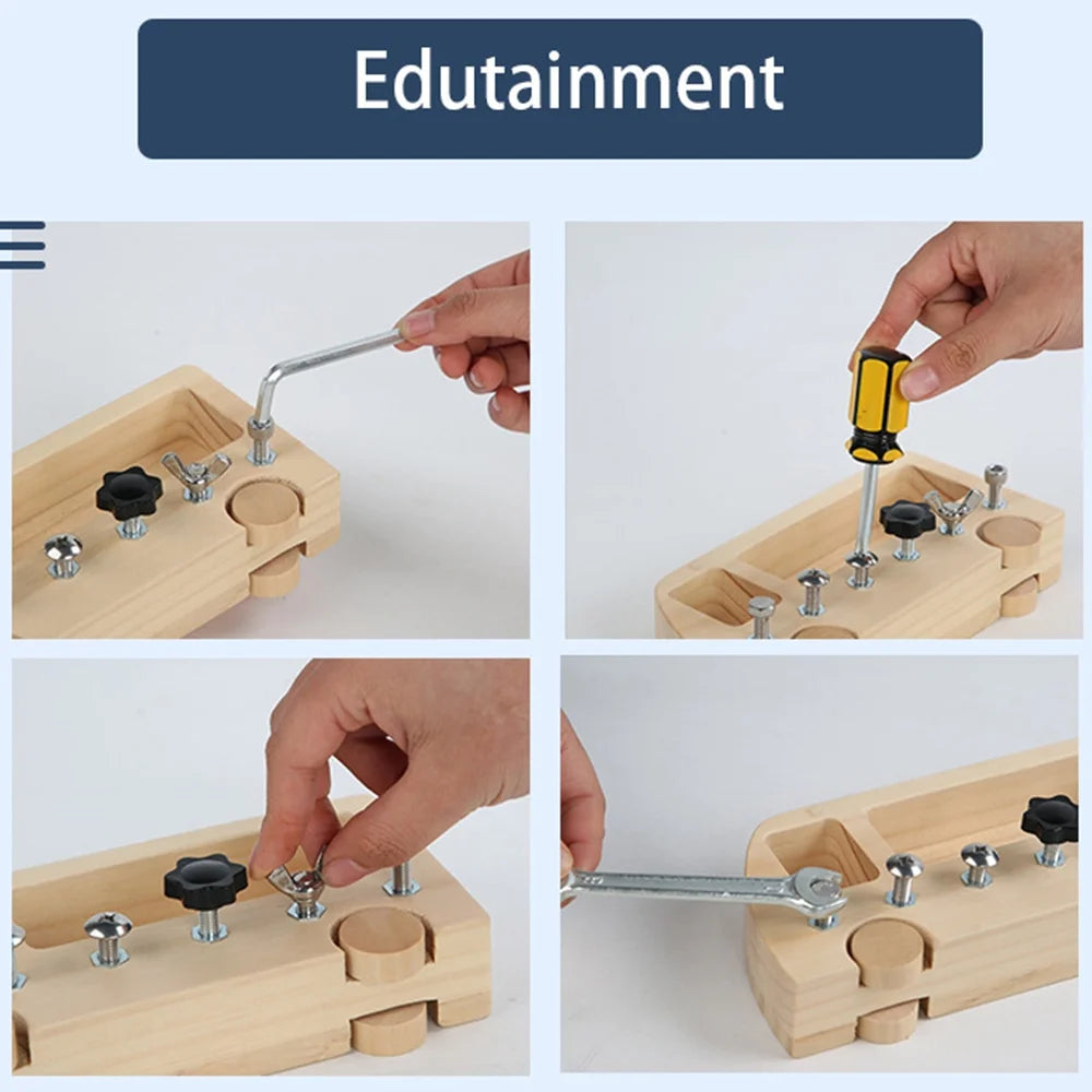 Pcapzz Montessori Screw Driver Board for Kids, Educational Learning Toy P2905
