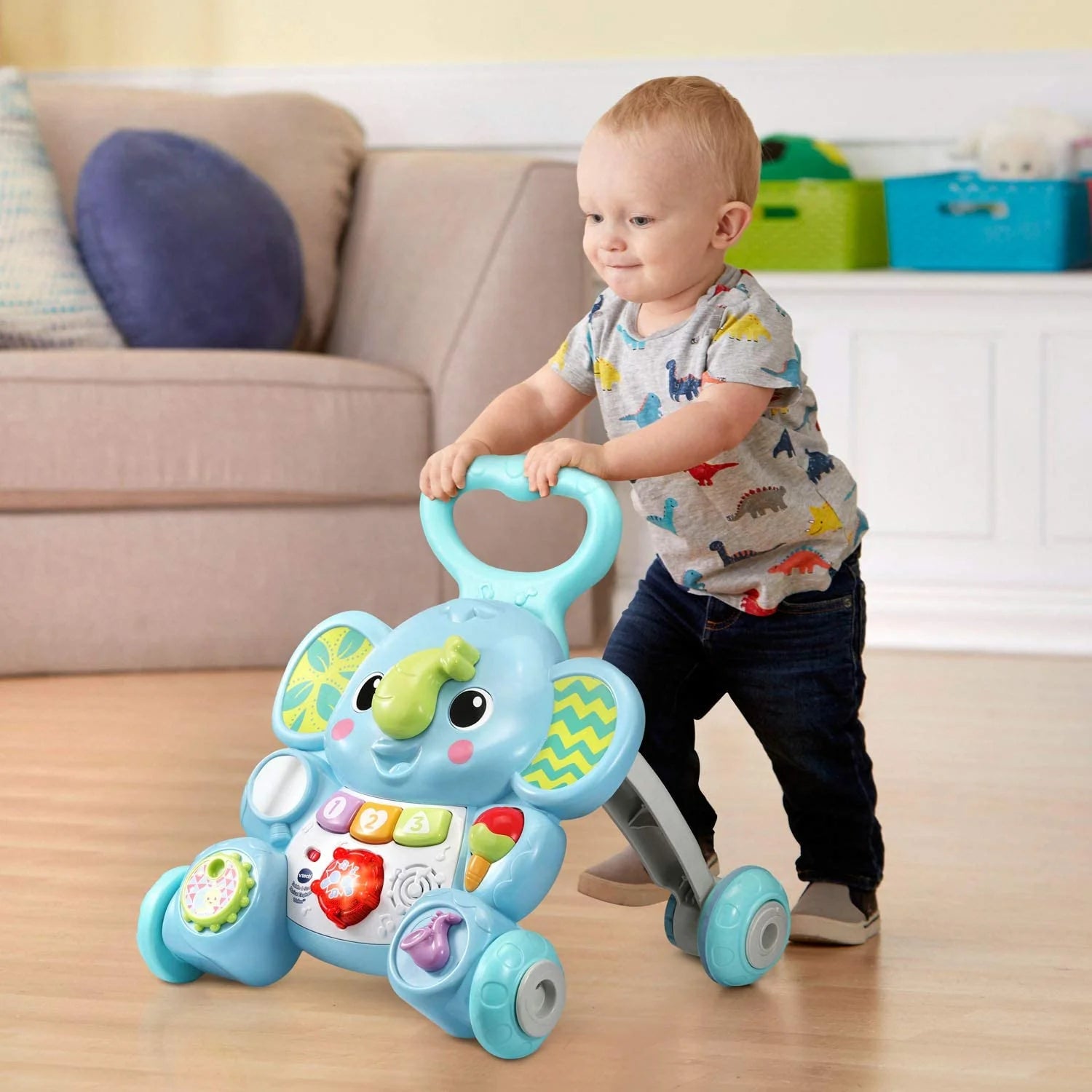 VTech Toddle and Stroll Musical Elephant Walker U31472