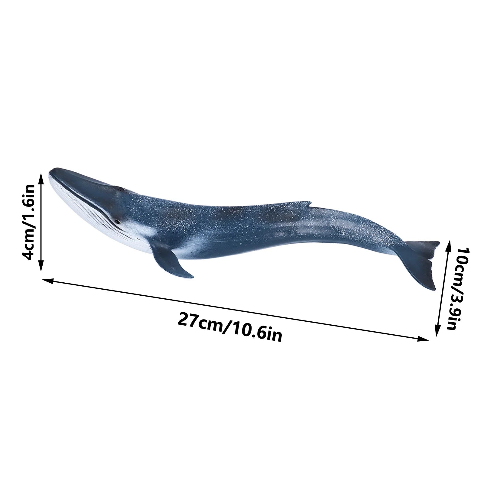 Blue Whale Sea Life Action Figure Ocean Model Toy Set for Kids U7550