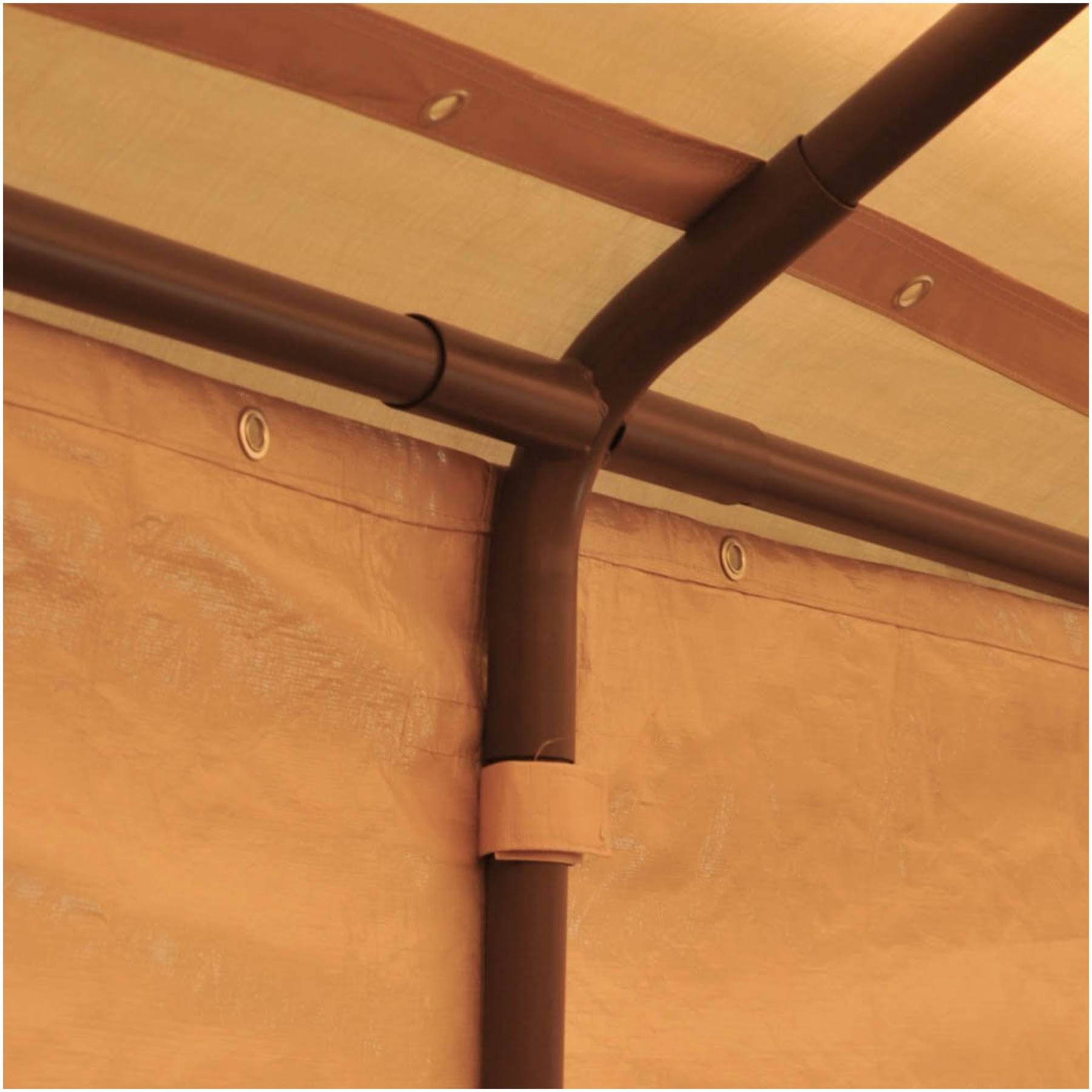 Abba Patio 10 x 20 ft Heavy Duty Beige Carport K61240
