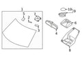 New Genuine Kia Soul Front Windshield Glass Assembly (2023) OE 86110K0720