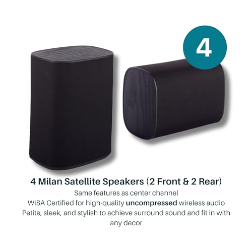 Platin Milan 5.1 Surround Sound Speaker System with WiSA SoundSend Transmitter S77458