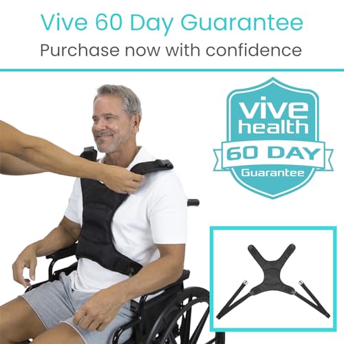Vive Wheelchair Harness for Adults - Seat Belt with Adjustable Straps J503