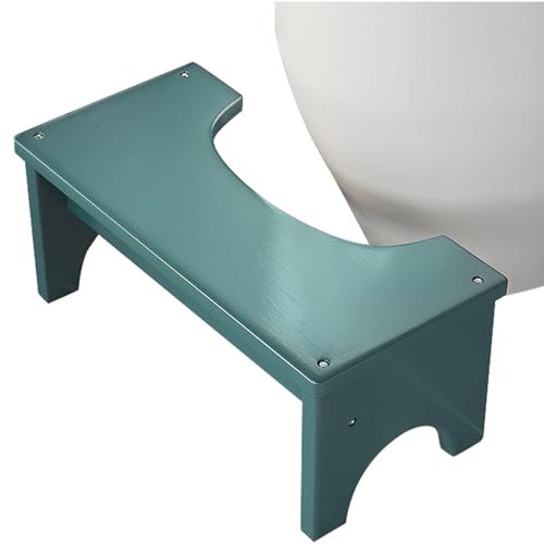 Toilet Poop Stool, 6.7" Non-Slip Bathroom Foot Stool, Portable Toilet Potty Stool for Adults,Toilet Stool Squat Adult,Wood Poop Stool for Bathroom Adults、Kids
