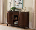 Kings Brand Furniture - Wood Buffet Server/Sideboard Console Table Cabinet, Walnut