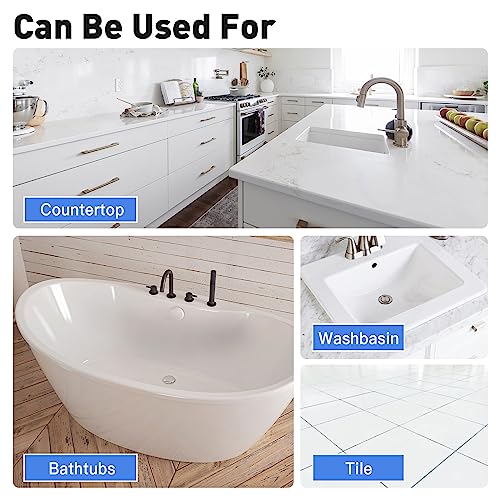 Tub and Tile Refinishing Kit with Tools, Semi-Gloss White, Water Based, 25-30 sq.ft V933
