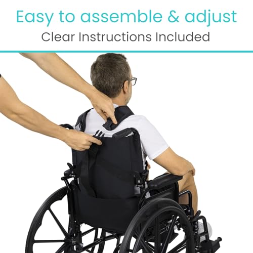 Vive Wheelchair Harness for Adults - Seat Belt with Adjustable Straps J503
