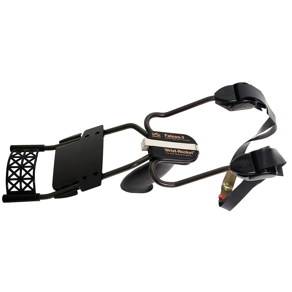 Saunders Falcon 2 Wrist Rocket Slingshot Black O186395