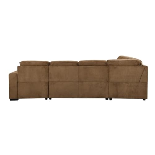 Oversized U-Shaped Sectional Sofa with Storage Chaise R4321