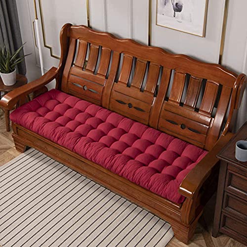 Patio Bench Cushion Outdoor Loveseat Seat Pad 48 Inch Red B499