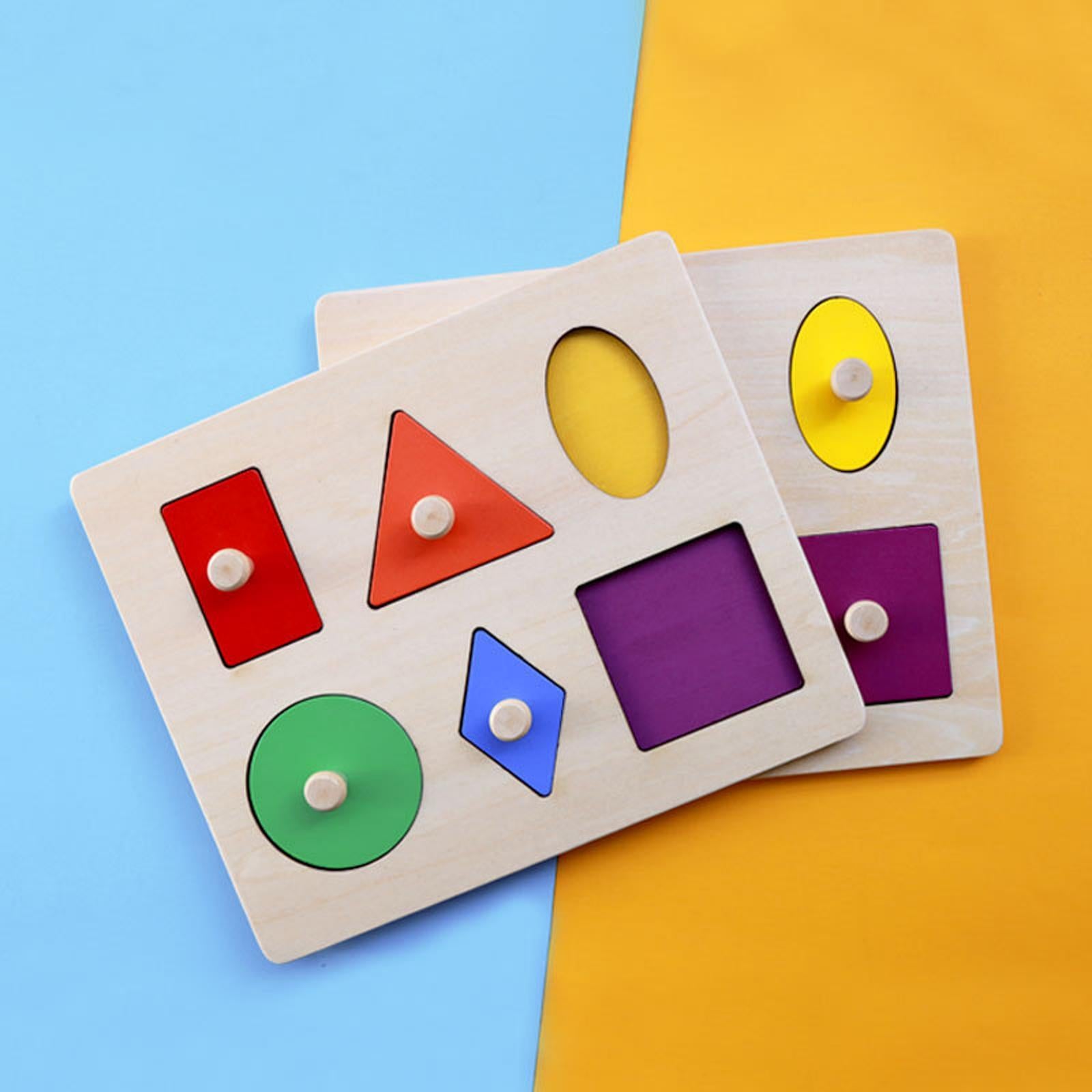 Montessori Wooden Shape Puzzles Educational Toy for Kids 6 Years Old V921027